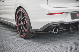 Street Pro Heck Ansatz Flaps passend für VW Golf GTI / GTE Mk8 schwarz Hochglanz