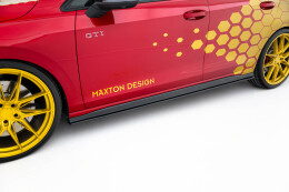 Street Pro Seitenschweller Ansatz Cup Leisten passend für VW Golf 8 GTI / GTI Clubsport SCHWARZ