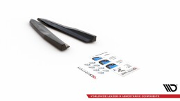 Heck Ansatz Flaps Diffusor V.2 für Skoda Octavia RS Mk4 schwarz Hochglanz