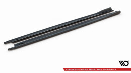 Seitenschweller Ansatz Cup Leisten V.2 passend für Skoda Octavia RS Liftback / Combi Mk4 Facelift schwarz Hochglanz