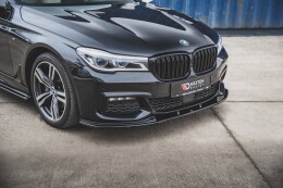 Cup Spoilerlippe Front Ansatz V.2 für BMW 7 M-Paket G11 schwarz matt