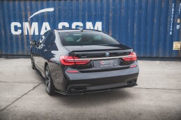 Mittlerer Cup Diffusor Heck Ansatz für BMW 7 M-Paket G11 schwarz Hochglanz