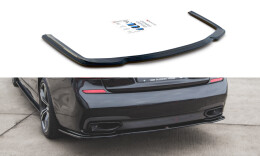 Mittlerer Cup Diffusor Heck Ansatz passend für BMW 7 M-Paket G11 /G12 schwarz Hochglanz