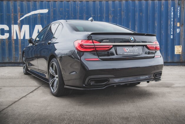 Mittlerer Cup Diffusor Heck Ansatz DTM Look passend für BMW 7 M-Paket G11 /G12 schwarz Hochglanz