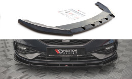 Cup Spoilerlippe Front Ansatz V.1 passend für Seat Leon FR Mk4 schwarz Hochglanz