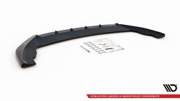 Cup Spoilerlippe Front Ansatz V.1 passend für Seat Leon FR Mk4 schwarz Hochglanz