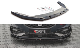 Cup Spoilerlippe Front Ansatz V.2 passend für Seat Leon FR Mk4 schwarz Hochglanz