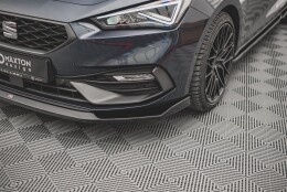 Street+ Spoilerlippe Front Ansatz V.3 passend für Seat Leon FR Mk4 schwarz Hochglanz