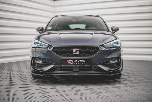 Cup Spoilerlippe Front Ansatz V.3 passend für Seat Leon Mk4 schwarz Hochglanz