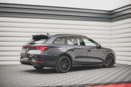 Seitenschweller Ansatz Cup Leisten V.2 für Seat Leon FR Mk4 / Cupra Leon schwarz Hochglanz