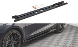 Seitenschweller Ansatz Cup Leisten V.2 passend für Seat Leon FR Mk4 / Cupra Leon schwarz Hochglanz