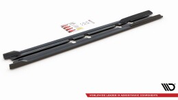 Seitenschweller Ansatz Cup Leisten V.2 passend für Seat Leon FR Mk4 / Cupra Leon schwarz Hochglanz