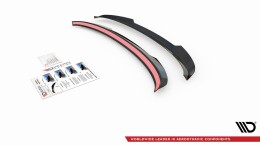 Heck Spoiler Aufsatz Abrisskante für Seat Leon FR ST Mk4 schwarz Hochglanz