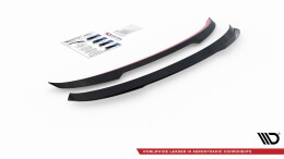 Heck Spoiler Aufsatz Abrisskante passend für Seat Leon FR Mk4 / Cupra Leon schwarz Hochglanz