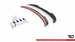 Heck Spoiler Aufsatz Abrisskante passend für Seat Leon FR Mk4 / Cupra Leon schwarz Hochglanz