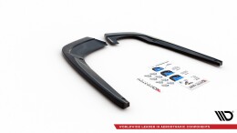 Heck Ansatz Flaps Diffusor für Seat Leon FR ST Mk4 schwarz Hochglanz