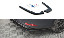 Heck Ansatz Flaps Diffusor passend für Seat Leon Mk4 schwarz Hochglanz