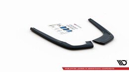 Heck Ansatz Flaps Diffusor passend für Seat Leon Mk4 schwarz Hochglanz