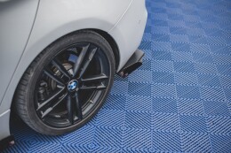 Heck Stoßstangen Flaps / Wings für BMW 1er F20 M-Paket Facelift / M140i schwarz Hochglanz