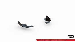 Hintere Seiten Flaps für VW Golf GTI / GTE / R-Line Mk8 schwarz Hochglanz