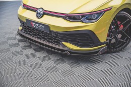 Cup Spoilerlippe Front Ansatz V.1 + Flaps für VW Golf GTI Clubsport Mk8
