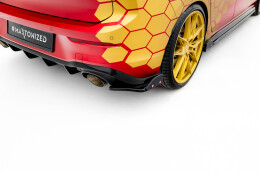 Heck Ansatz Flaps Diffusor V.1 + Flaps für VW Golf GTI Clubsport Mk8 Facelift