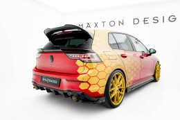 Heck Ansatz Flaps Diffusor V.1 + Flaps für VW Golf GTI Clubsport Mk8 Facelift