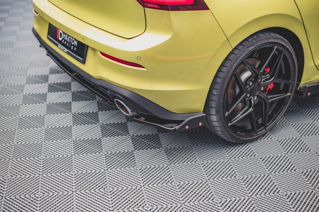 Heck Ansatz Flaps Diffusor + Flaps V.1 für VW Golf 8 GTI Clubsport