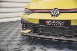 Cup Spoilerlippe Front Ansatz V.3 für VW Golf GTI ClubSport Mk8 schwarz Hochglanz