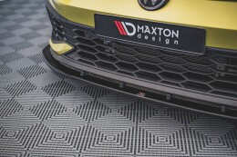 Cup Spoilerlippe Front Ansatz V.4 für VW Golf GTI ClubSport Mk8 schwarz Hochglanz