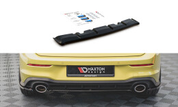 Mittlerer Cup Diffusor Heck Ansatz DTM Look passend für VW Golf 8 GTI Clubsport schwarz matt