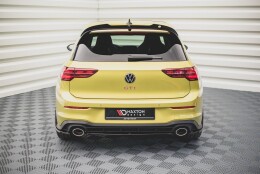 Mittlerer Cup Diffusor Heck Ansatz DTM Look passend für VW Golf 8 GTI Clubsport schwarz matt