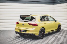 Mittlerer Cup Diffusor Heck Ansatz für VW Golf 8 GTI Clubsport schwarz matt