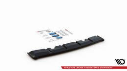 Street+ Mittlerer Diffusor Heck Ansatz passend für VW Golf GTI Clubsport Mk8 schwarz Hochglanz