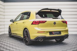 Heck Ansatz Flaps Diffusor V.2 passend für VW Golf 8 GTI Clubsport schwarz matt