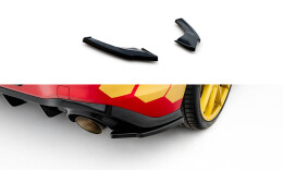 Heck Ansatz Flaps Diffusor V.2 passend für VW Golf GTI Clubsport Mk8 Facelift schwarz Hochglanz