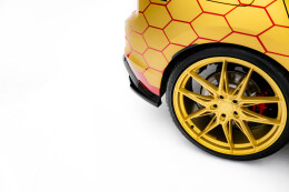 Heck Ansatz Flaps Diffusor V.2 passend für VW Golf GTI Clubsport Mk8 Facelift schwarz Hochglanz