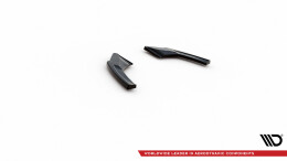Heck Ansatz Flaps Diffusor V.2 passend für VW Golf GTI Clubsport Mk8 Facelift schwarz Hochglanz