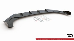 Street Pro Cup Spoilerlippe Front Ansatz passend für VW Golf 8 GTI Clubsport SCHWARZ+ HOCHGLANZ FLAPS