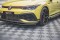 Street Pro Cup Spoilerlippe Front Ansatz für + Flaps für VW Golf GTI Clubsport Mk8 schwarz Hochglanz