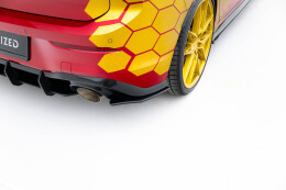 Street Pro Heck Ansatz Flaps Diffusor passend für VW Golf 8 GTI Clubsport SCHWARZ