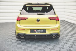 Street Pro Heck Ansatz Flaps Diffusor für VW Golf 8 GTI Clubsport ROT