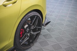 Street Pro Heck Ansatz Flaps Diffusor für VW Golf 8 GTI Clubsport ROT+ HOCHGLANZ FLAPS