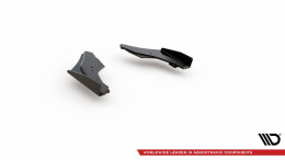 Street Pro Heck Ansatz Flaps Diffusor passend für VW Golf 8 GTI Clubsport ROT+ HOCHGLANZ FLAPS