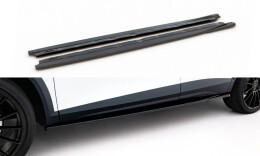 Seitenschweller Ansatz Cup Leisten für V.1 für Cupra Formentor Mk1 Facelift schwarz Hochglanz