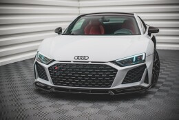 Cup Spoilerlippe Front Ansatz V.1 passend für Audi R8 Mk2 Facelift schwarz Hochglanz