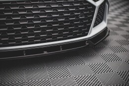 Cup Spoilerlippe Front Ansatz V.1 passend für Audi R8 Mk2 Facelift schwarz Hochglanz