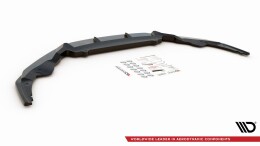 Cup Spoilerlippe Front Ansatz V.1 passend für Audi R8 Mk2 Facelift schwarz Hochglanz