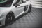 Seitenschweller Ansatz Cup Leisten passend für Audi R8 Mk2 Facelift schwarz Hochglanz