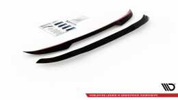 Heck Spoiler Aufsatz Abrisskante passend für BMW X7 M-Paket G07 schwarz Hochglanz